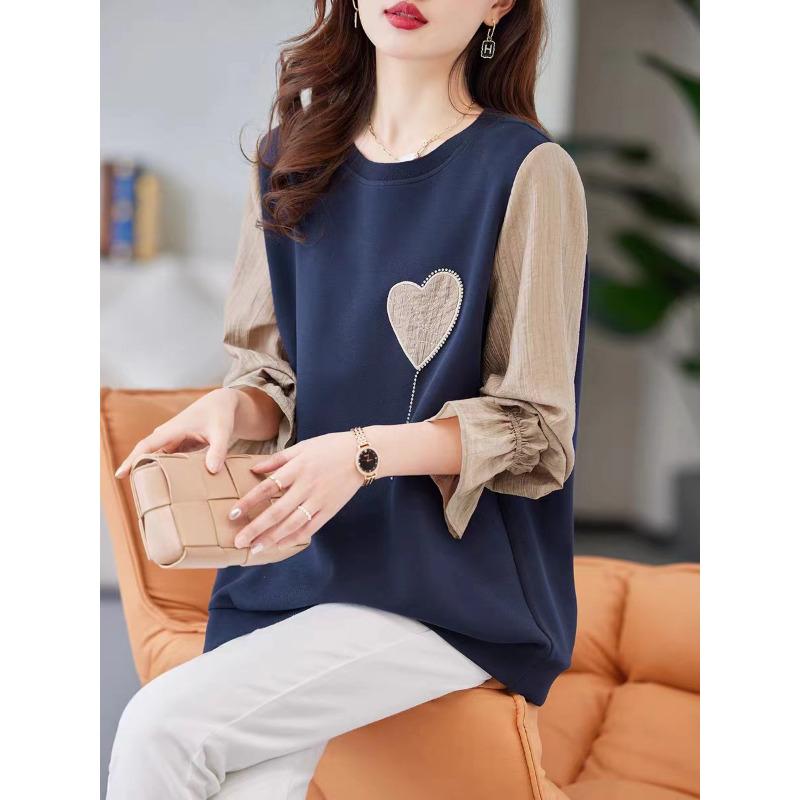 Love Splicing Fake Two-piece Sweater Women s Spring and Autumn New Loose Fashion Foreign Niche Long-sleeved Top M тёмно-синий
Love Splicing Fake Two-piece Sweater Women s Spring and Autumn New Loose Fashion Foreign Niche Long-sleeved Top M тёмно-синий