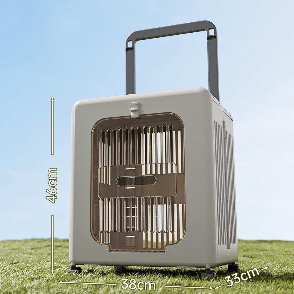 PP Material Foldable Pet Pull Rod Carrier Portable Breathable Outdoor Travel Air Box Convenient Outing Cage For Cats And Dogs серый
PP Material Foldable Pet Pull Rod Carrier Portable Breathable Outdoor Travel Air Box Convenient Outing Cage For Cats And Dogs серый