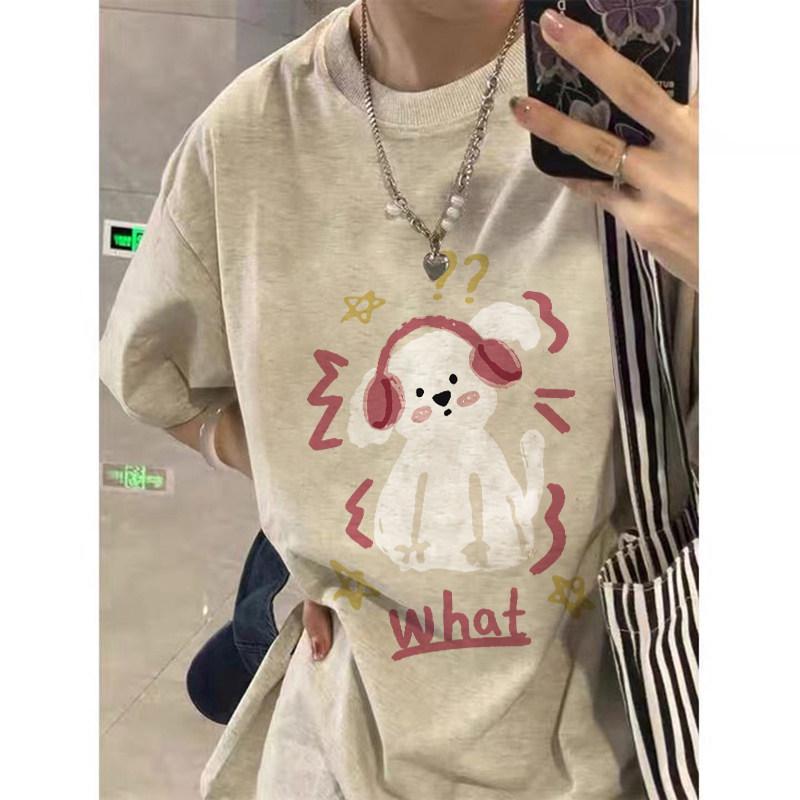 Women s Plus Size Loose Fit High Street Retro T-Shirt: Hong Kong Style Chic for Couples 2XL (suggested 131-155 jin) білий/сірий колір
Women s Plus Size Loose Fit High Street Retro T-Shirt: Hong Kong Style Chic for Couples 2XL (suggested 131-155 jin) білий/сірий колір