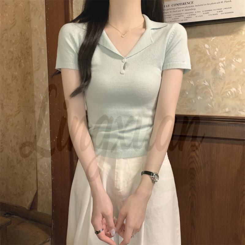Korean Style Slim Fit Lapel Knitwear for Women - Spring 2026 Collection One Size
Korean Style Slim Fit Lapel Knitwear for Women - Spring 2026 Collection One Size
