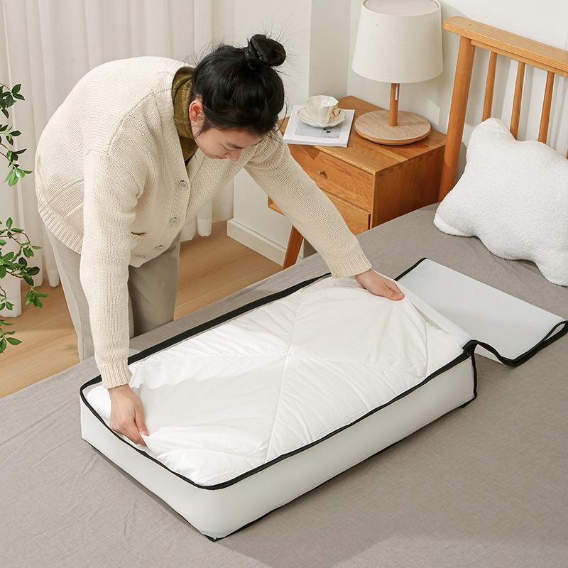 PEVA Foldable Storage Bag Translucent Clothes Blanket Quilt Closet Sweater Organizer Zipper Storage Box Pouches Dust Case Cube As picture show
PEVA Foldable Storage Bag Translucent Clothes Blanket Quilt Closet Sweater Organizer Zipper Storage Box Pouches Dust Case Cube As picture show