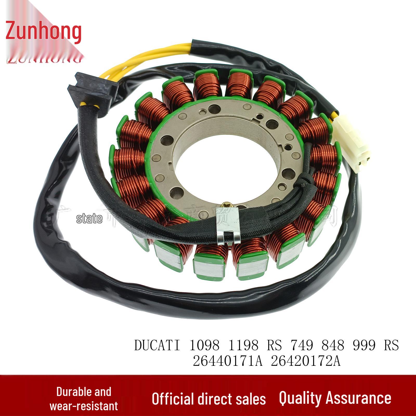 Compatible Coil for DUCATI Models: 1098, 1198, RS749, 848, 999 - Part Nos. 26440171A, 26420172A Consult seller
Compatible Coil for DUCATI Models: 1098, 1198, RS749, 848, 999 - Part Nos. 26440171A, 26420172A Consult seller