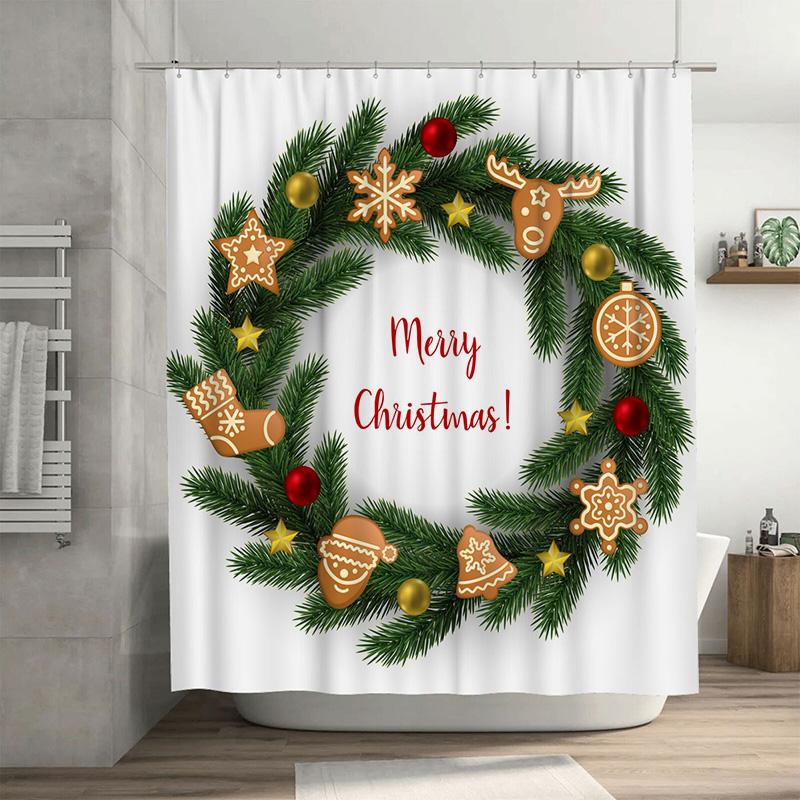 Tu Christmas Shower Curtain Merry Xmas Holiday Festive Bathroom Decor Waterproof Holiday Decor Gift Xmas Pattern Backdrop W60H190(CM)-1 Pcs
Tu Christmas Shower Curtain Merry Xmas Holiday Festive Bathroom Decor Waterproof Holiday Decor Gift Xmas Pattern Backdrop W60H190(CM)-1 Pcs