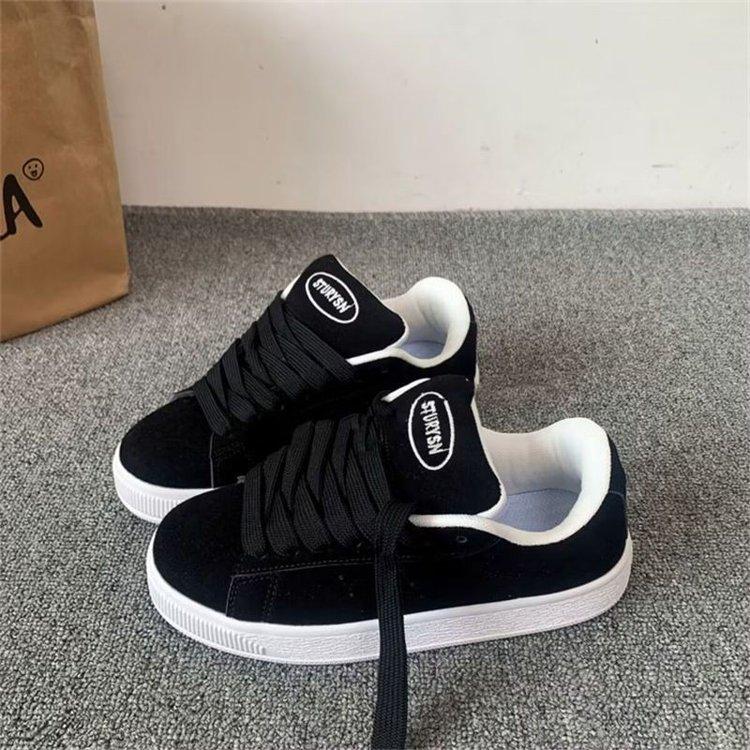 Spring new niche retro black skateboard shoes ins new Chinese street photography student casual shoes Size 40 чорний
Spring new niche retro black skateboard shoes ins new Chinese street photography student casual shoes Size 40 чорний