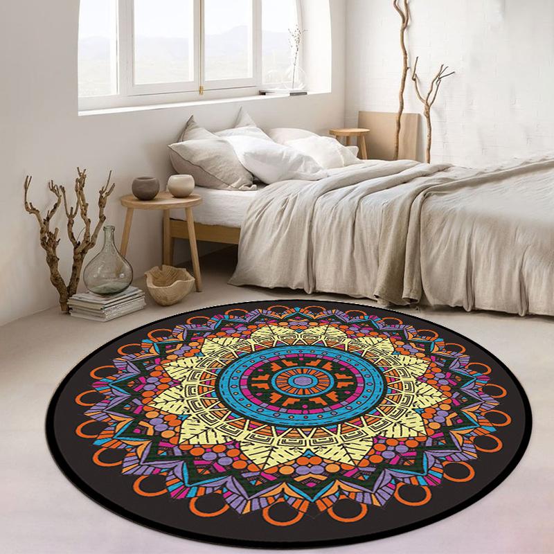 Retro Mandala Round Carpet Living Room Kitchen Dining Room Carpet Home Decoration Bathroom Non-slip Floor Mat Rugs for Bedroom 80cmx80cm
Retro Mandala Round Carpet Living Room Kitchen Dining Room Carpet Home Decoration Bathroom Non-slip Floor Mat Rugs for Bedroom 80cmx80cm