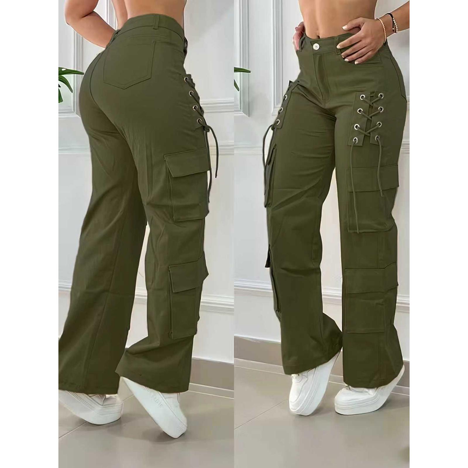 Ladies Fashionable Color Straight Leg Pants With High Waist Pockets Casual Pants XL
Ladies Fashionable Color Straight Leg Pants With High Waist Pockets Casual Pants XL