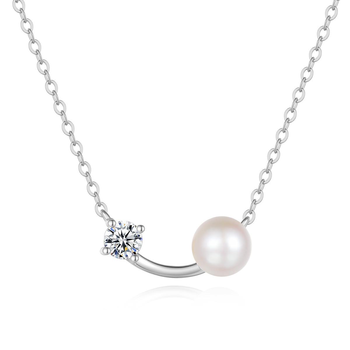 Gold Plated Moissanite Necklace for Women 7mm Freshwater Pearl Pendant Necklaces Silver Wedding Bridal Jewelry Gift
Gold Plated Moissanite Necklace for Women 7mm Freshwater Pearl Pendant Necklaces Silver Wedding Bridal Jewelry Gift