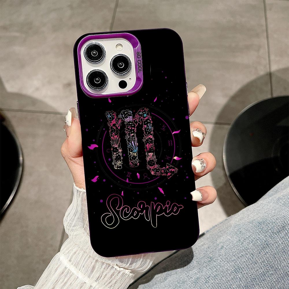 Zodiac Sign Scorpio Phone Case for iPhone 17 16 15 14 13 12 11 X XR XS Air Pro Max Plus Purple Colorful Silver Cover iPhone 12 Pro
Zodiac Sign Scorpio Phone Case for iPhone 17 16 15 14 13 12 11 X XR XS Air Pro Max Plus Purple Colorful Silver Cover iPhone 12 Pro
