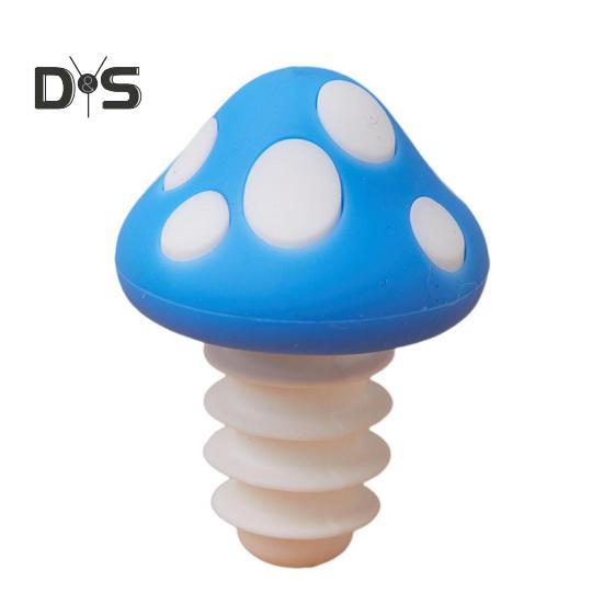 Силиконовые пробки для винных бутылок, бутылочная пробка в форме гриба, сохраняющая свежесть, герметичный кухонный гаджет синий