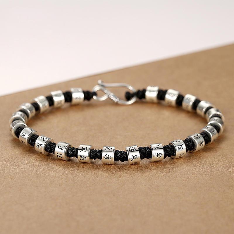 Six-Character Mantra Hand-Woven Bracelet: Unisex Retro Ethnic Style Buddhist Design
Six-Character Mantra Hand-Woven Bracelet: Unisex Retro Ethnic Style Buddhist Design
