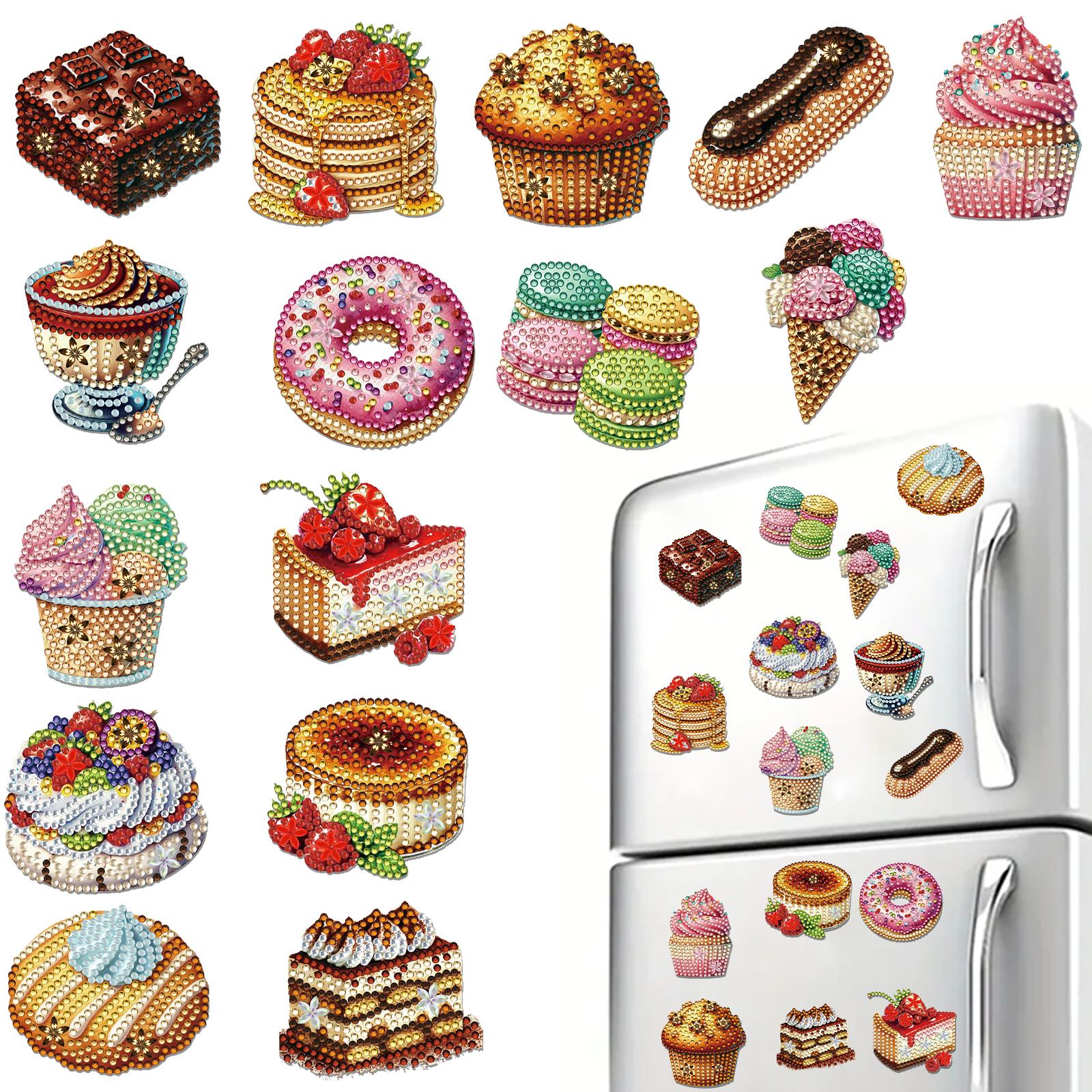 15pcs 2D Acrylic DIY Diamond Art Fridge Magnet Kit Special-Shaped Drill Diamond Painting Magnets for Adults Beginners Home Decor
15pcs 2D Acrylic DIY Diamond Art Fridge Magnet Kit Special-Shaped Drill Diamond Painting Magnets for Adults Beginners Home Decor