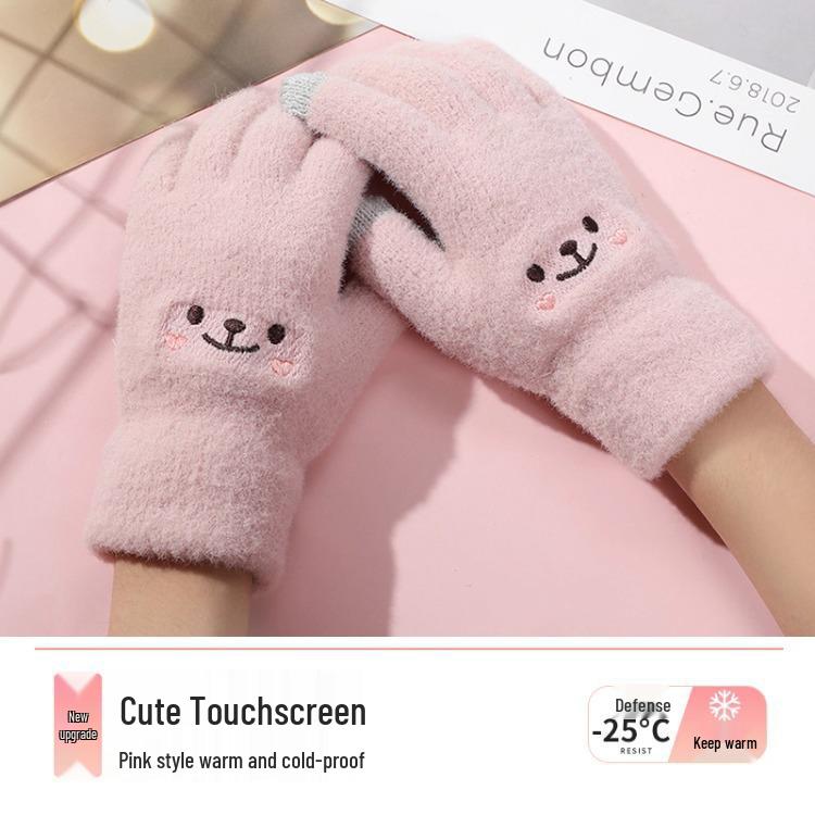 Женские плюшевые вязаные перчатки на флисовой подкладке - Теплые, Толстые, Мультяшный дизайн для осени и зимы
Женские плюшевые вязаные перчатки на флисовой подкладке - Теплые, Толстые, Мультяшный дизайн для осени и зимы