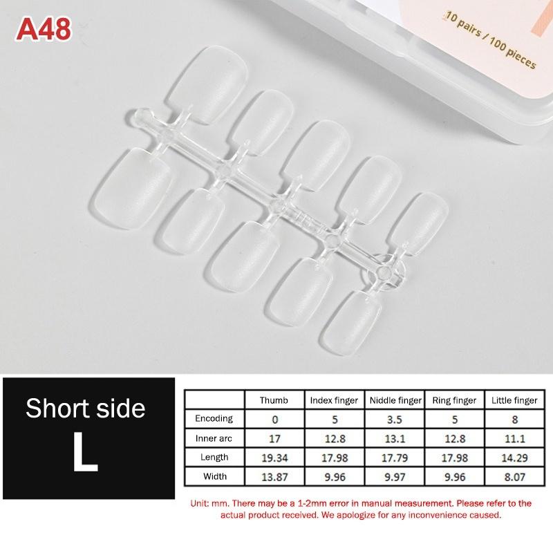 100pcs/Box Matte Fake Nails NO Polishing Press On False Nails Medium Short Design High Matt Soft Gel Nail Tips For Extension
100pcs/Box Matte Fake Nails NO Polishing Press On False Nails Medium Short Design High Matt Soft Gel Nail Tips For Extension