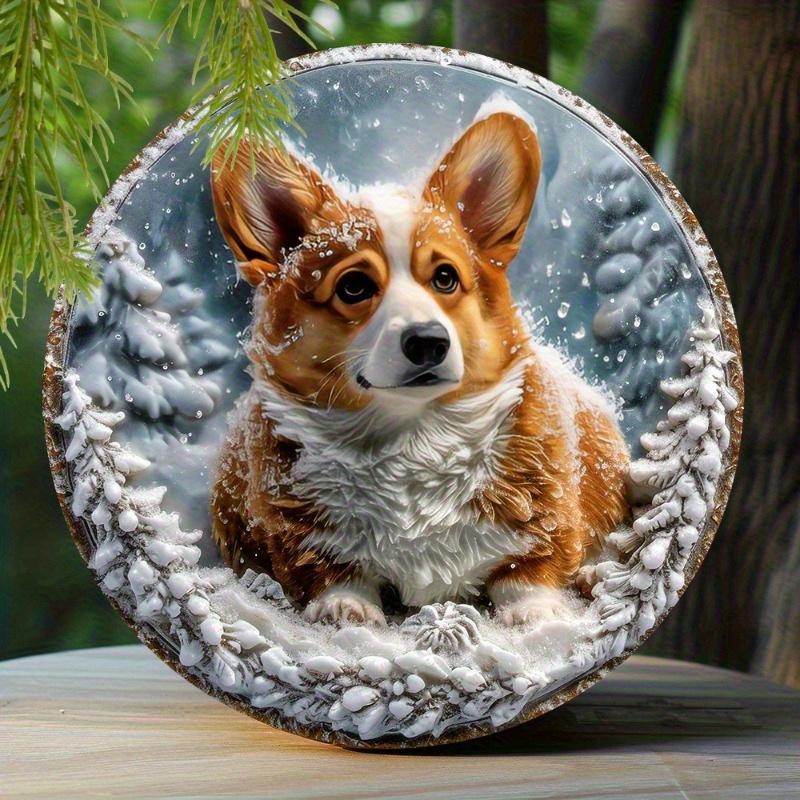 2d Flat 20*20cm, Round Wooden Sign, Wall Decorative Poster, Dog Faux Ice Sculpture Round Wreath, for Home, Kitchen, Garden, Bedroom, Bar Decoration. 20x20cm
2d Flat 20*20cm, Round Wooden Sign, Wall Decorative Poster, Dog Faux Ice Sculpture Round Wreath, for Home, Kitchen, Garden, Bedroom, Bar Decoration. 20x20cm