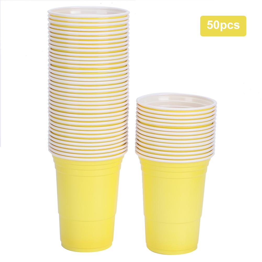 50Pcs 450ml Disposable Party Plastic Cup Party Game Supplies for Bar Parties Playing GamesYellow жёлтый
50Pcs 450ml Disposable Party Plastic Cup Party Game Supplies for Bar Parties Playing GamesYellow жёлтый