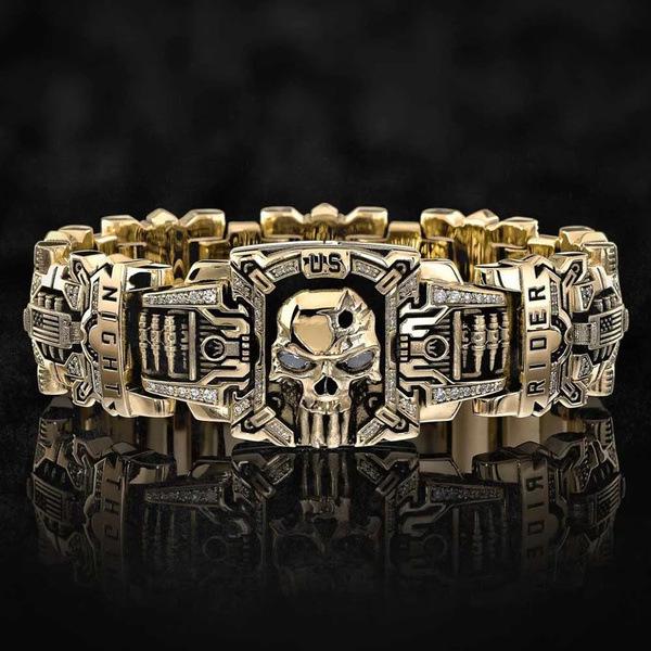 Кольцо в стиле панк с черепом и пулей - Модный европейский и американский дизайн Size 12
Кольцо в стиле панк с черепом и пулей - Модный европейский и американский дизайн Size 12