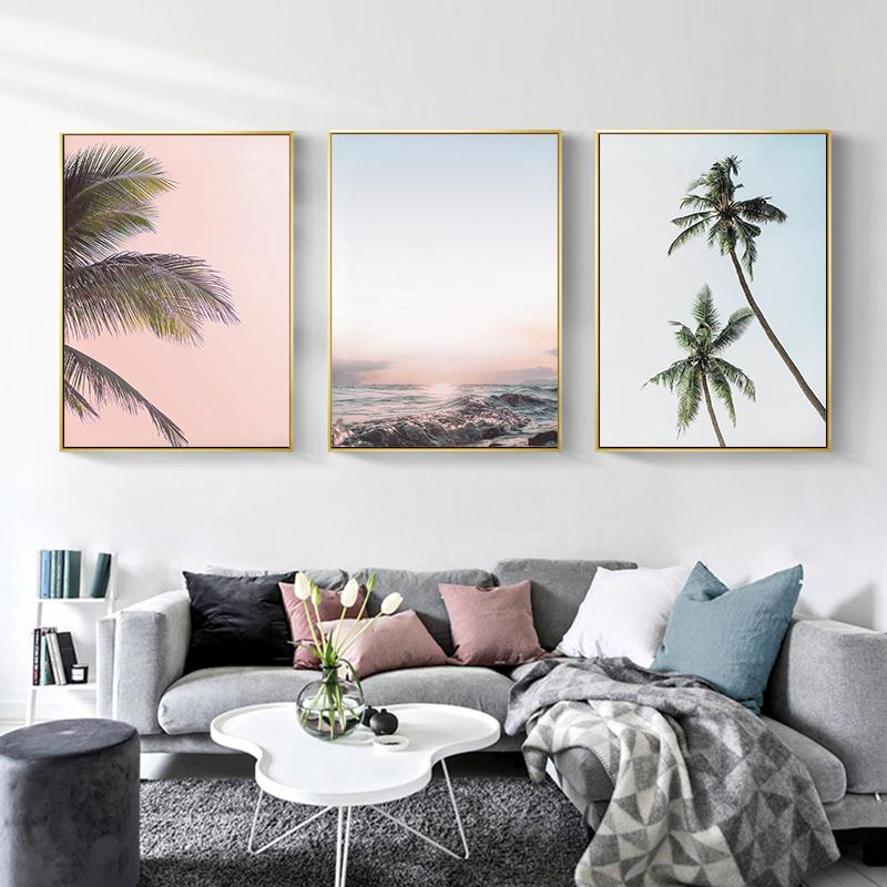Scandinavian Coastal Landscape Poster and Coconut Tree Canvas Paintings On The Wall Art Print Nordic Picture Living Room Decor
Scandinavian Coastal Landscape Poster and Coconut Tree Canvas Paintings On The Wall Art Print Nordic Picture Living Room Decor