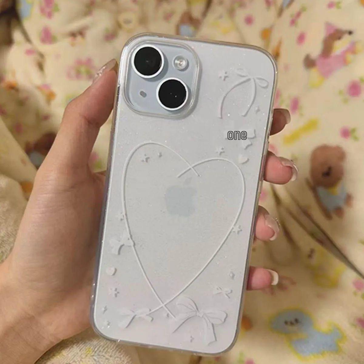 Glitter Heart Bow Transparent Phone Case for Apple 17 Pro Max/15/14/12 - Soft Personality for X/XS/7/8 Plus/16 Apple iPhone 16 Pro Max
Glitter Heart Bow Transparent Phone Case for Apple 17 Pro Max/15/14/12 - Soft Personality for X/XS/7/8 Plus/16 Apple iPhone 16 Pro Max