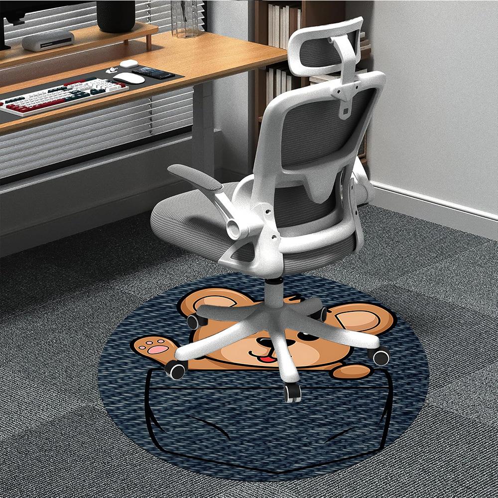 1PC Pocket Bear Office Round Area Rug, Indoor Mat Suitable ForOffice, Under Office Chairs Bedroom Living Room Home Decor, Room Deco, D151 80cm by 80cm
1PC Pocket Bear Office Round Area Rug, Indoor Mat Suitable ForOffice, Under Office Chairs Bedroom Living Room Home Decor, Room Deco, D151 80cm by 80cm