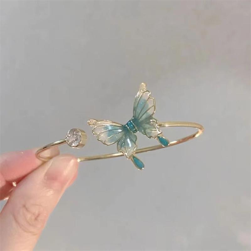 Charm Bracelet for Women Open Bangle New Trendy Elegant Forest style green butterfly Bracelet Couples Jewelry Party Gifts
Charm Bracelet for Women Open Bangle New Trendy Elegant Forest style green butterfly Bracelet Couples Jewelry Party Gifts