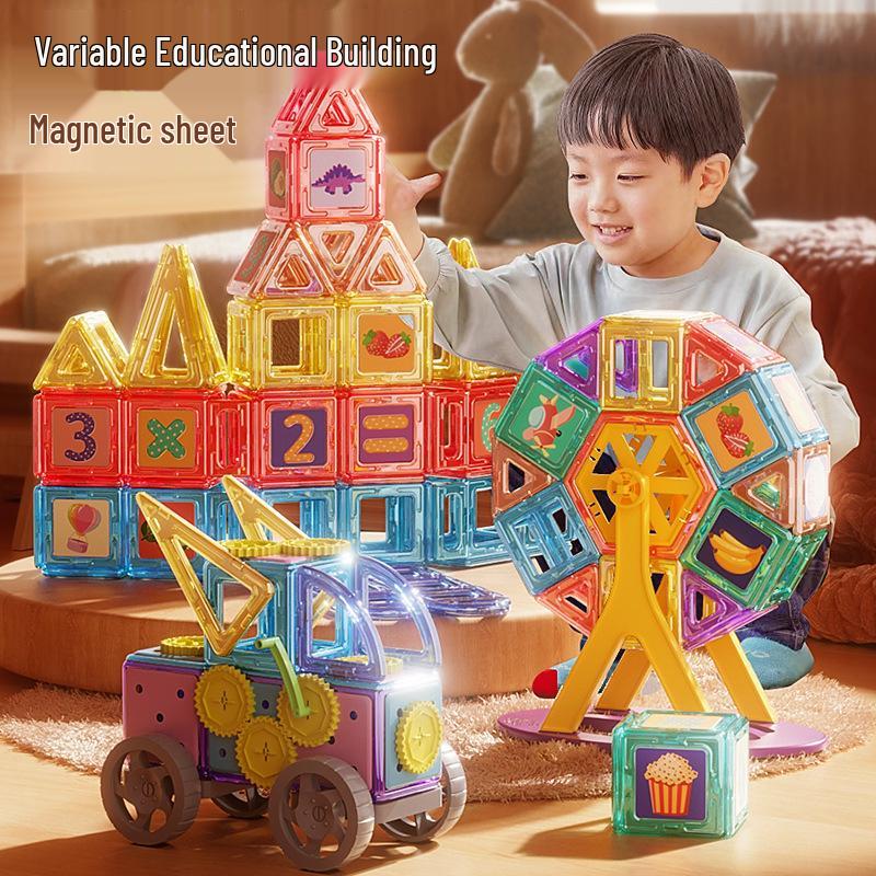 Cross-border Kids Large Magnetic Tile Block Set: Educational Puzzle with Pure Magnetic Assembly Blocks See specifications
Cross-border Kids Large Magnetic Tile Block Set: Educational Puzzle with Pure Magnetic Assembly Blocks See specifications