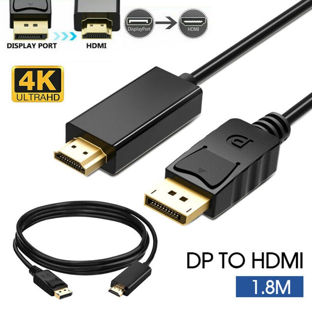 Lvye Big DisplayPort DP Male to 4K 1080P HDMI Female Converter Кабель-адаптер 1,8 м
Lvye Big DisplayPort DP Male to 4K 1080P HDMI Female Converter Кабель-адаптер 1,8 м