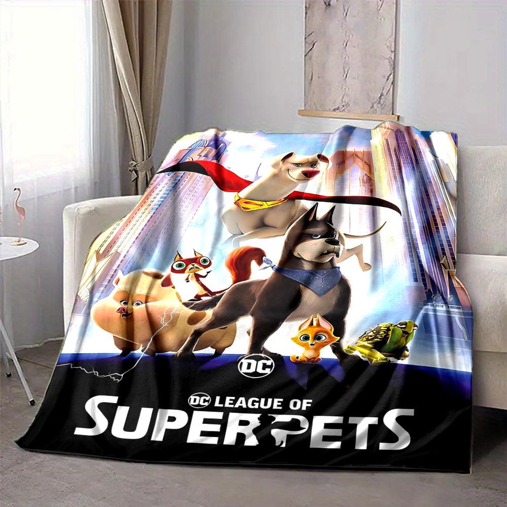 1pc DC League of Super Pets Flannel Throw Blanket Lightweight Soft Warm All Season Blanket for Sofa, Bed, Travel,L1028015 80x120cm
1pc DC League of Super Pets Flannel Throw Blanket Lightweight Soft Warm All Season Blanket for Sofa, Bed, Travel,L1028015 80x120cm