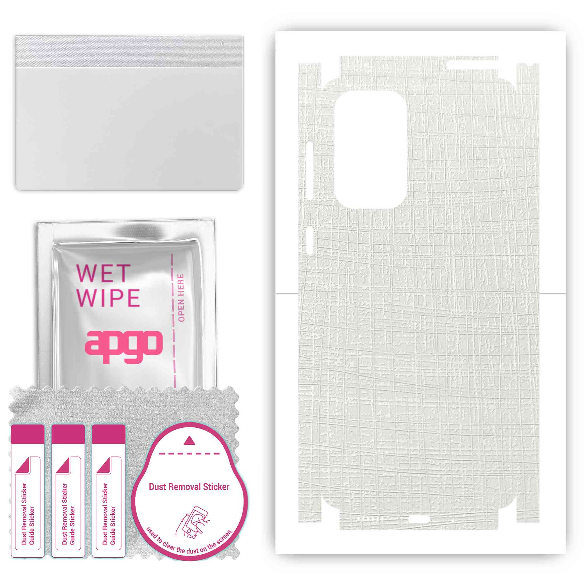 apgo Protective Skin Sticker for the back+sides compatible with Samsung Galaxy A33 5G, Full Wrap Film, Foil, Vinyl - Pattern White Fabric
apgo Protective Skin Sticker for the back+sides compatible with Samsung Galaxy A33 5G, Full Wrap Film, Foil, Vinyl - Pattern White Fabric