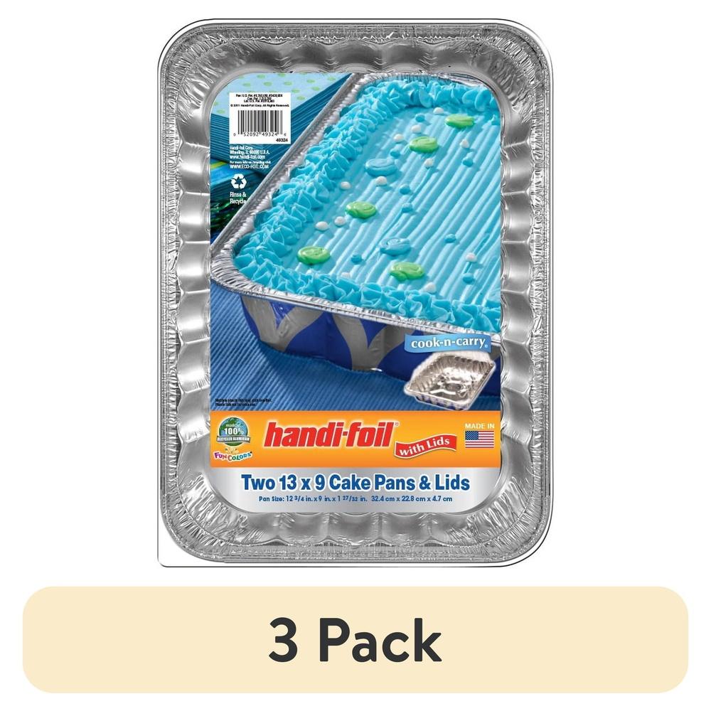 3 Pack Disposable Aluminum Cake Pan with Snap-on Lids Casseroles Brownies Salads Easy Clean-up Eco-friendly kitchenware United States
3 Pack Disposable Aluminum Cake Pan with Snap-on Lids Casseroles Brownies Salads Easy Clean-up Eco-friendly kitchenware United States
