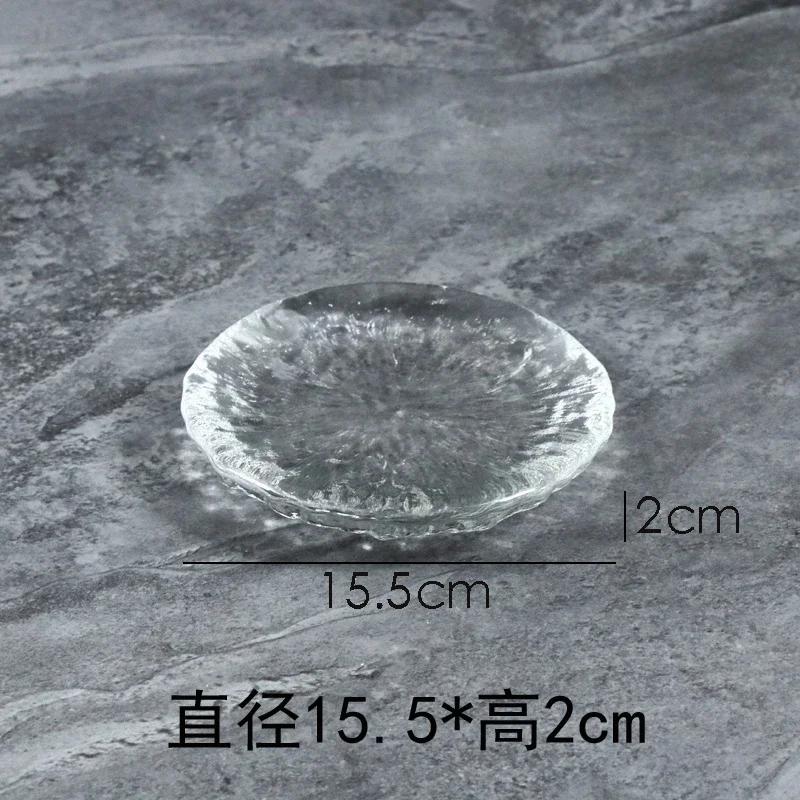 Прозрачная стеклянная плоская тарелка Креативная тарелка для суши Тарелка для сашими Десертные тарелки Ресторан Молекулярная кухня Специальная посуда
Прозрачная стеклянная плоская тарелка Креативная тарелка для суши Тарелка для сашими Десертные тарелки Ресторан Молекулярная кухня Специальная посуда