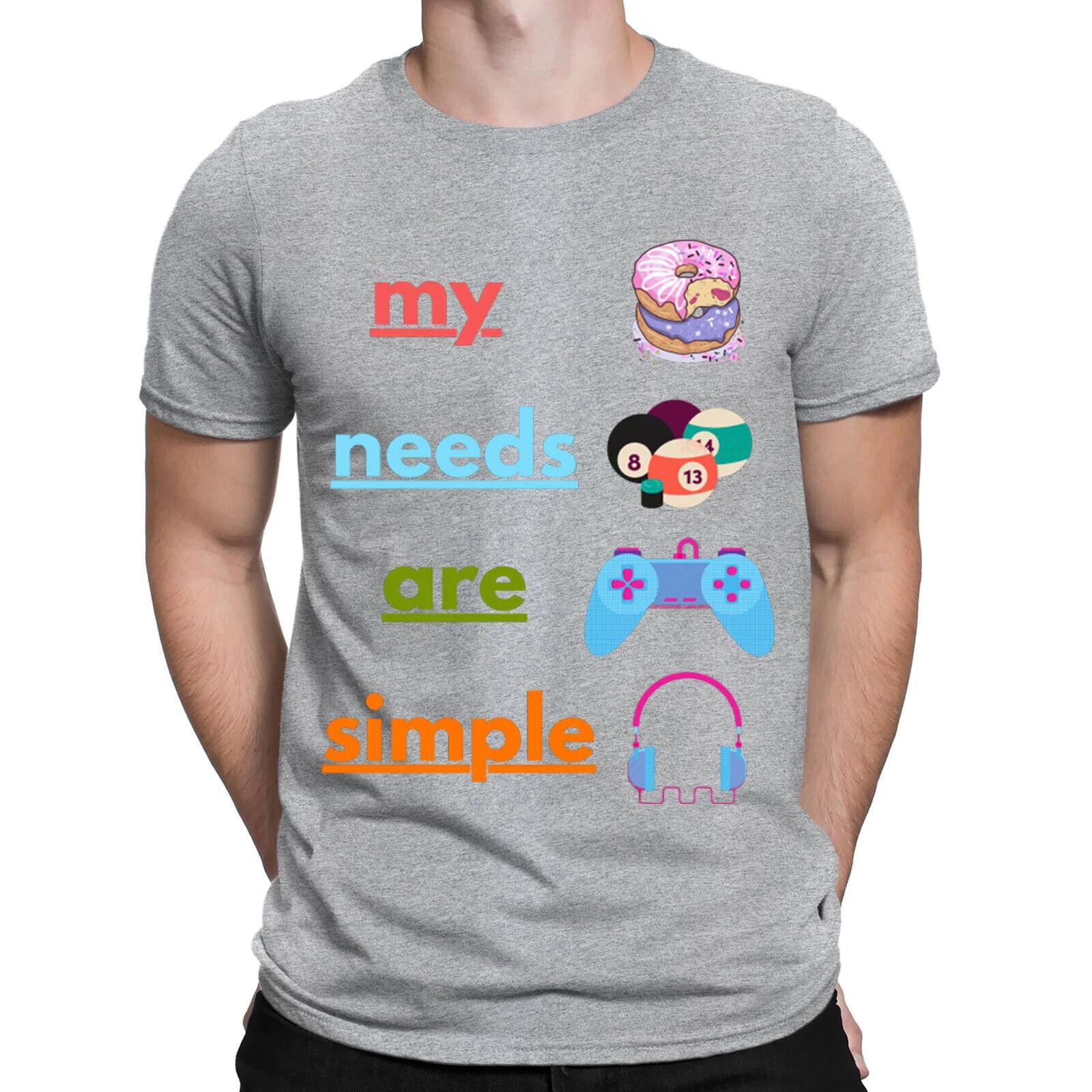 My Needs Are Simple Game Gaming Video Gamer Gift Funny Mens T-Shirts Top #NED S
My Needs Are Simple Game Gaming Video Gamer Gift Funny Mens T-Shirts Top #NED S