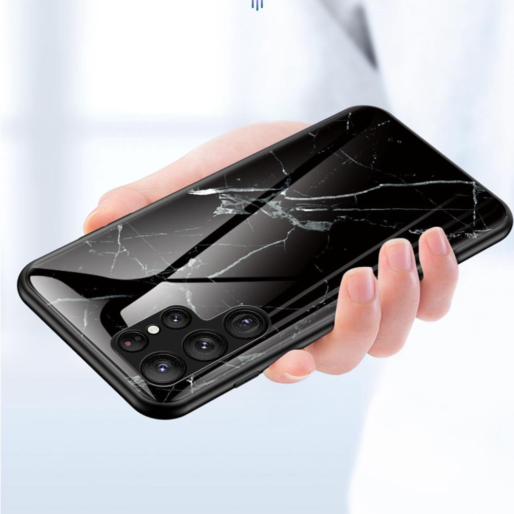 For Samsung Galaxy S23 Ultra Anti-Scratch Marble Pattern Printing Phone Case Hybrid Tempered Glass+PC +TPU Frame Back Cover Blood Red Marble
For Samsung Galaxy S23 Ultra Anti-Scratch Marble Pattern Printing Phone Case Hybrid Tempered Glass+PC +TPU Frame Back Cover Blood Red Marble