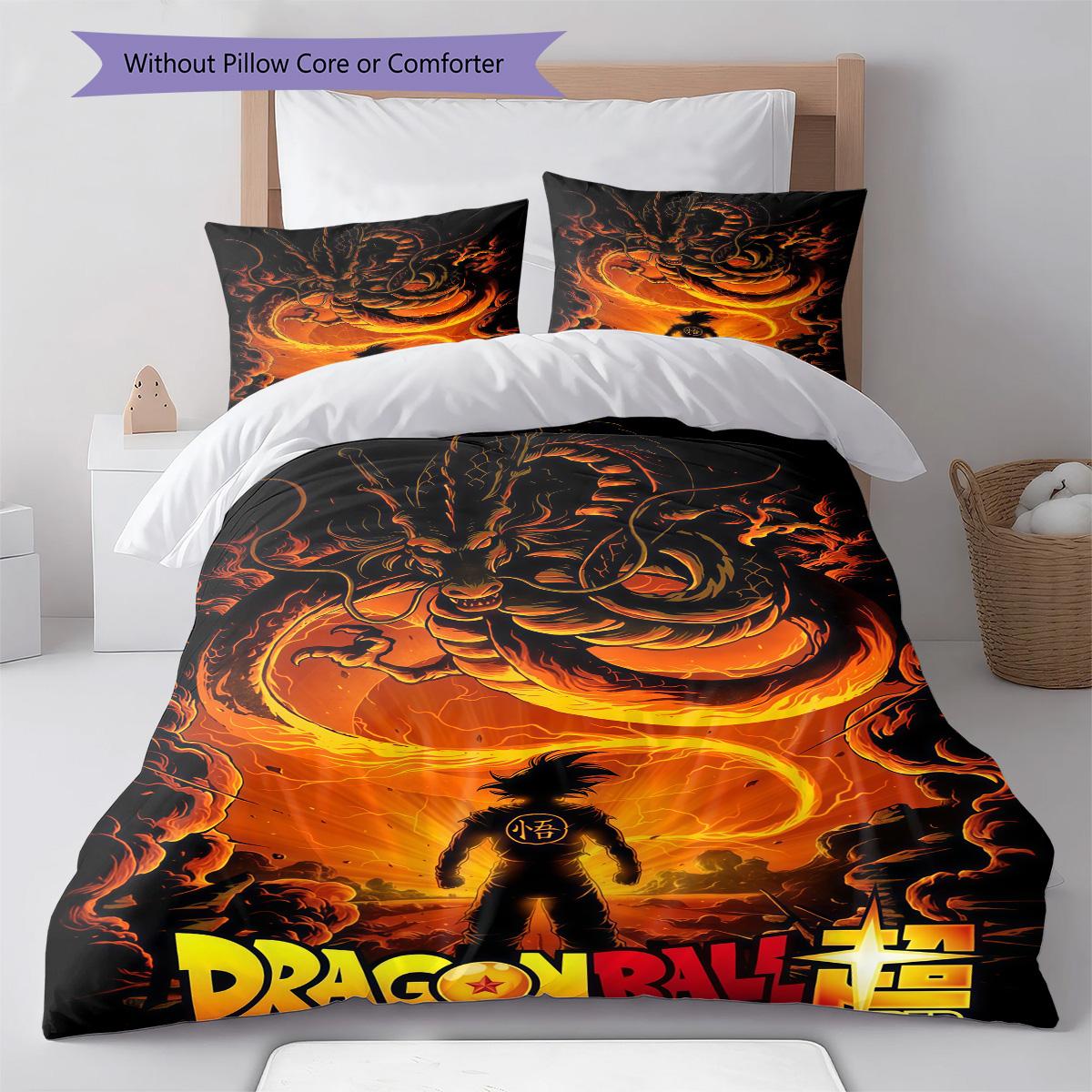DBZ Style Pattern Bedding Quilt Set Quilt Cover Pillowcase Home Decoration Birthday Gift (1 * duvet cover + 2 * pillowcase, without core) 135x200cm
DBZ Style Pattern Bedding Quilt Set Quilt Cover Pillowcase Home Decoration Birthday Gift (1 * duvet cover + 2 * pillowcase, without core) 135x200cm