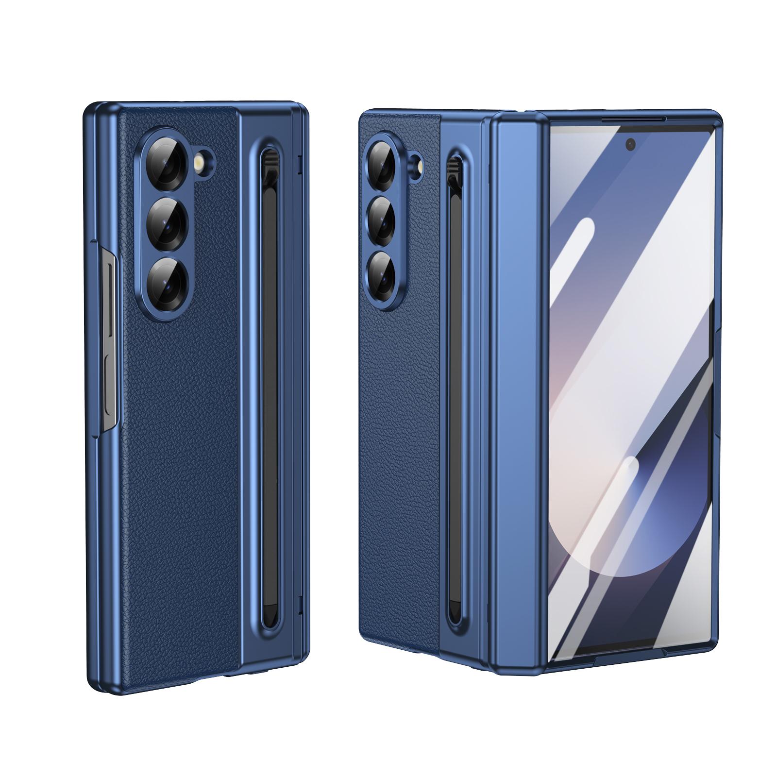 Розкішний шкіряний чохол-книжка для Samsung Galaxy Z Fold 7 6 5 4 3 з захисним склом для екрана, слотом для S Pen, протиударний чохол для Galaxy Z Fold 6 For Galaxy Z Fold 3 синій
Розкішний шкіряний чохол-книжка для Samsung Galaxy Z Fold 7 6 5 4 3 з захисним склом для екрана, слотом для S Pen, протиударний чохол для Galaxy Z Fold 6 For Galaxy Z Fold 3 синій