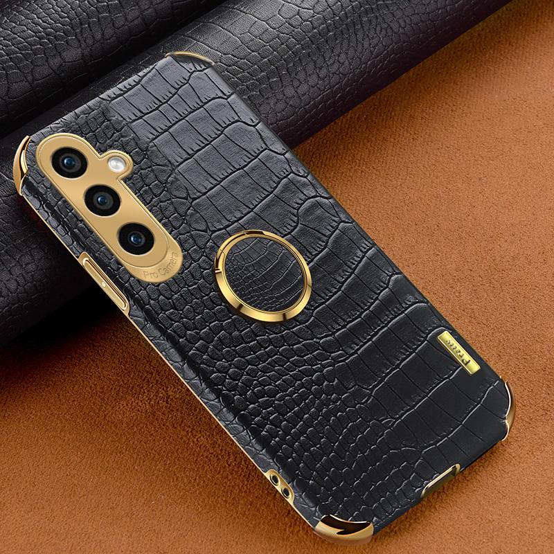 For Samsung Galaxy S23 FE Case Ring Kickstand Crocodile Texture Leather+TPU Phone Cover White
For Samsung Galaxy S23 FE Case Ring Kickstand Crocodile Texture Leather+TPU Phone Cover White