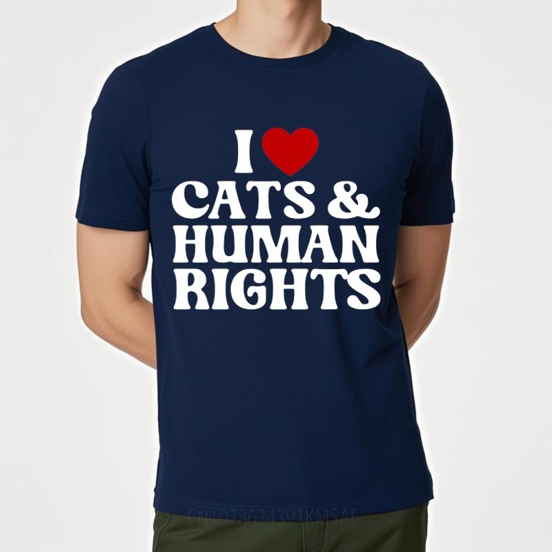 Man Casual t shirt cool Daily Wear summer Women tshirt I Love Cats And Human Rights Short Sleeve New Arrived Oneck Tee shirt 4XL
Man Casual t shirt cool Daily Wear summer Women tshirt I Love Cats And Human Rights Short Sleeve New Arrived Oneck Tee shirt 4XL