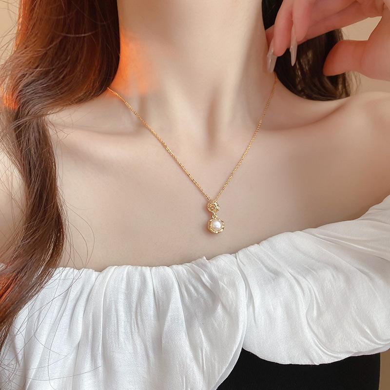 Round Freshwater Pearl Necklace Accessories Premium French Light Luxury Clavicle Chain Fashion Items
Round Freshwater Pearl Necklace Accessories Premium French Light Luxury Clavicle Chain Fashion Items