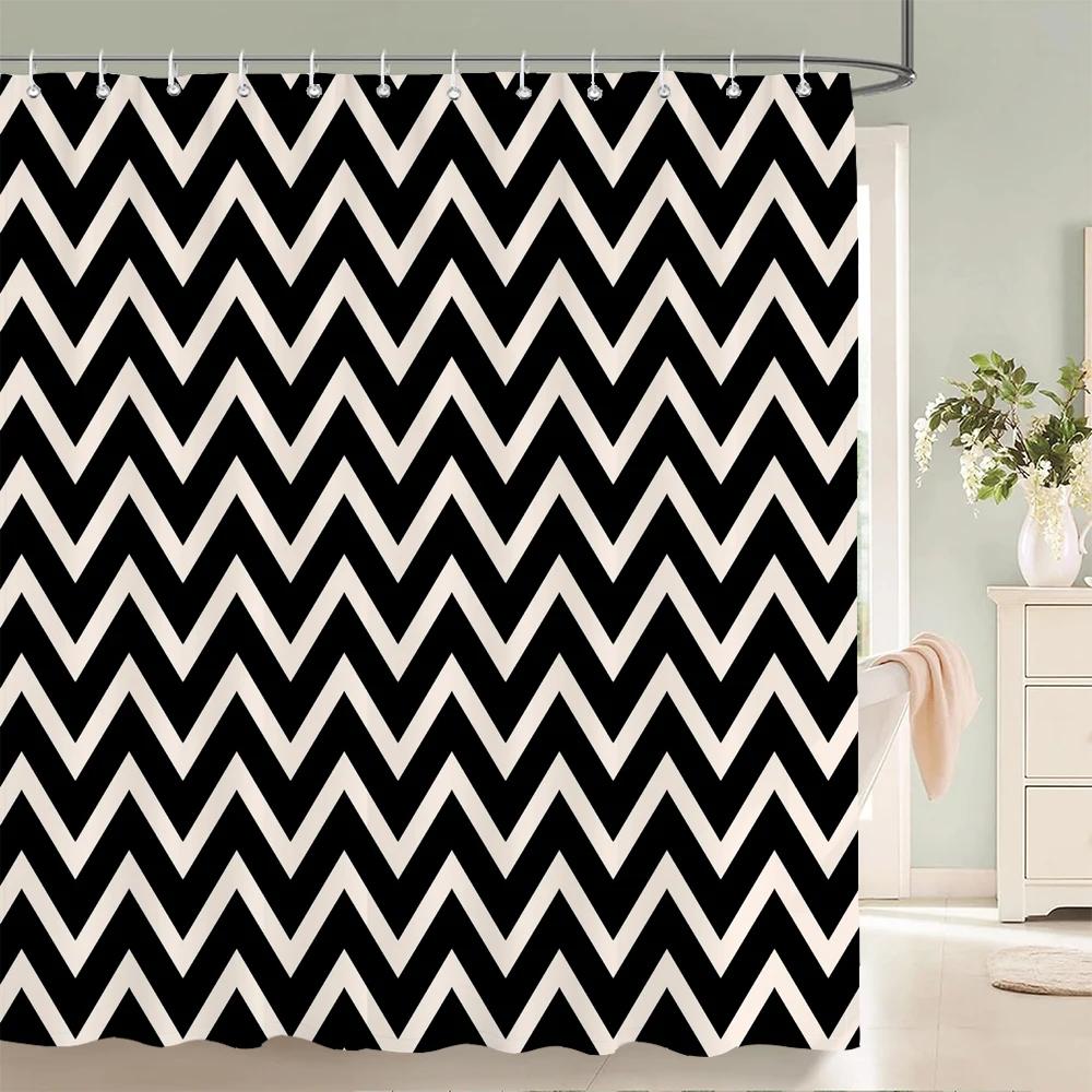Simple geometric Printed Shower Curtain Stripe Bath Curtain Polyester Fabric Waterproof Bathroom Curtains with Hooks Bath Screen W90xH180cm-35x70in
Simple geometric Printed Shower Curtain Stripe Bath Curtain Polyester Fabric Waterproof Bathroom Curtains with Hooks Bath Screen W90xH180cm-35x70in