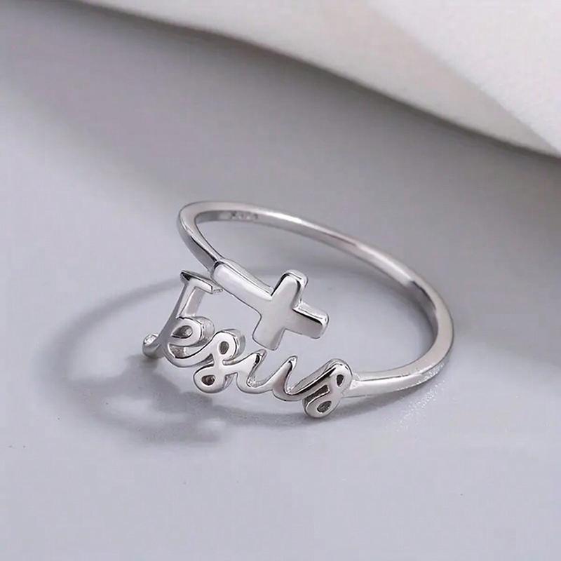Adjustable Silver Plated Cross Jesus Ring For Women Christian Faith Prayer Rings Jewelry Christmas Gifts серебряный
Adjustable Silver Plated Cross Jesus Ring For Women Christian Faith Prayer Rings Jewelry Christmas Gifts серебряный