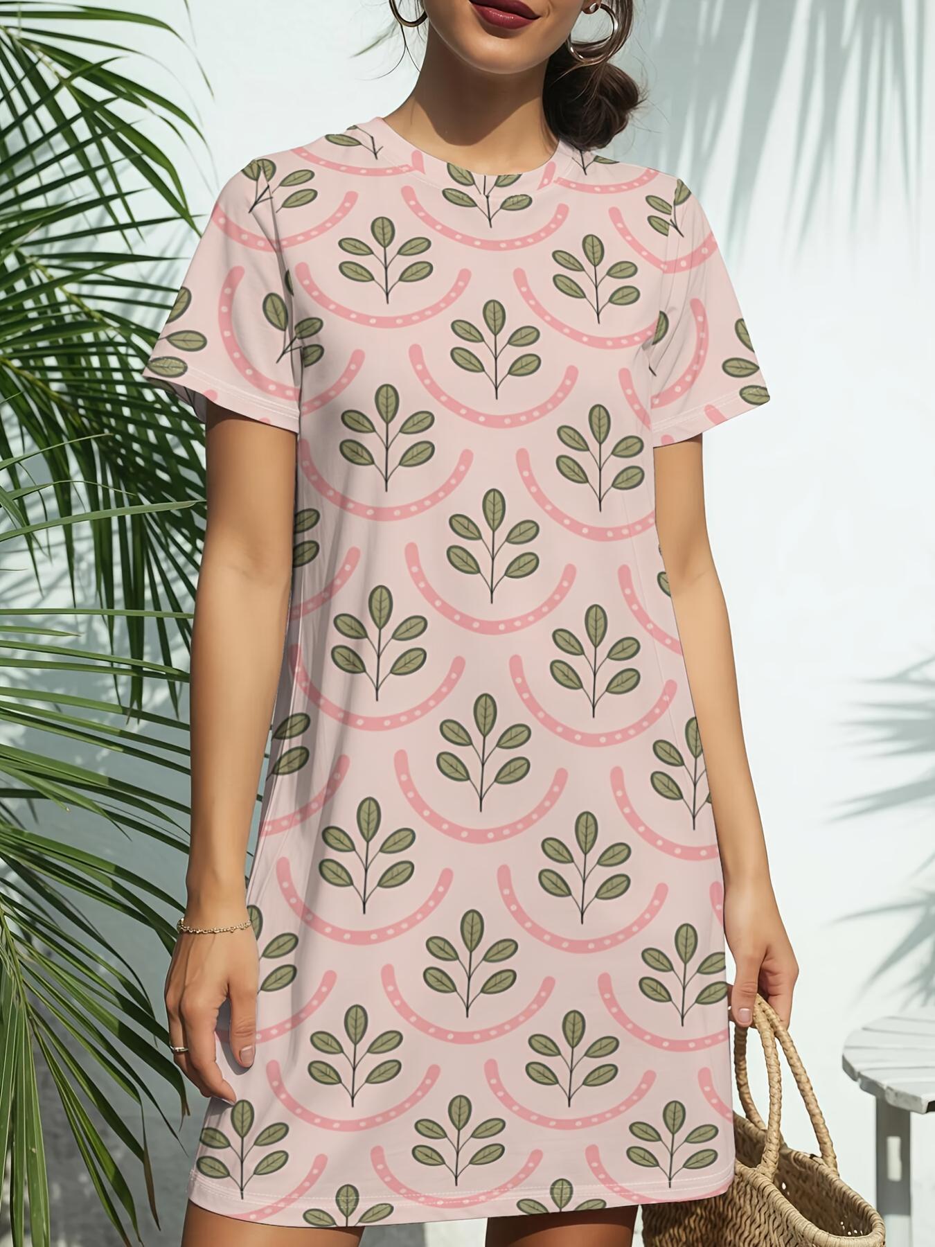 Pink Petal Lattice New Arrival Women S Round Neck Short-Sleeve T-Shirt Dress. American Trendy Digital Print. Casual Versatile Style for Spring And Sum 4XL дубильная кора
Pink Petal Lattice New Arrival Women S Round Neck Short-Sleeve T-Shirt Dress. American Trendy Digital Print. Casual Versatile Style for Spring And Sum 4XL дубильная кора