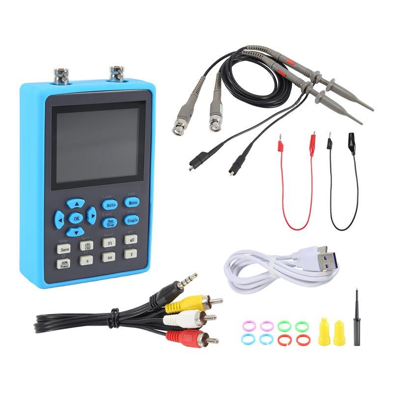 ABUL-DSO2512G Digital Oscilloscope With 2 Channels 120Mhz Bandwidth Signal Generator 500Msa/S Sampling Rate, 2.8 Inch Display Du
ABUL-DSO2512G Digital Oscilloscope With 2 Channels 120Mhz Bandwidth Signal Generator 500Msa/S Sampling Rate, 2.8 Inch Display Du