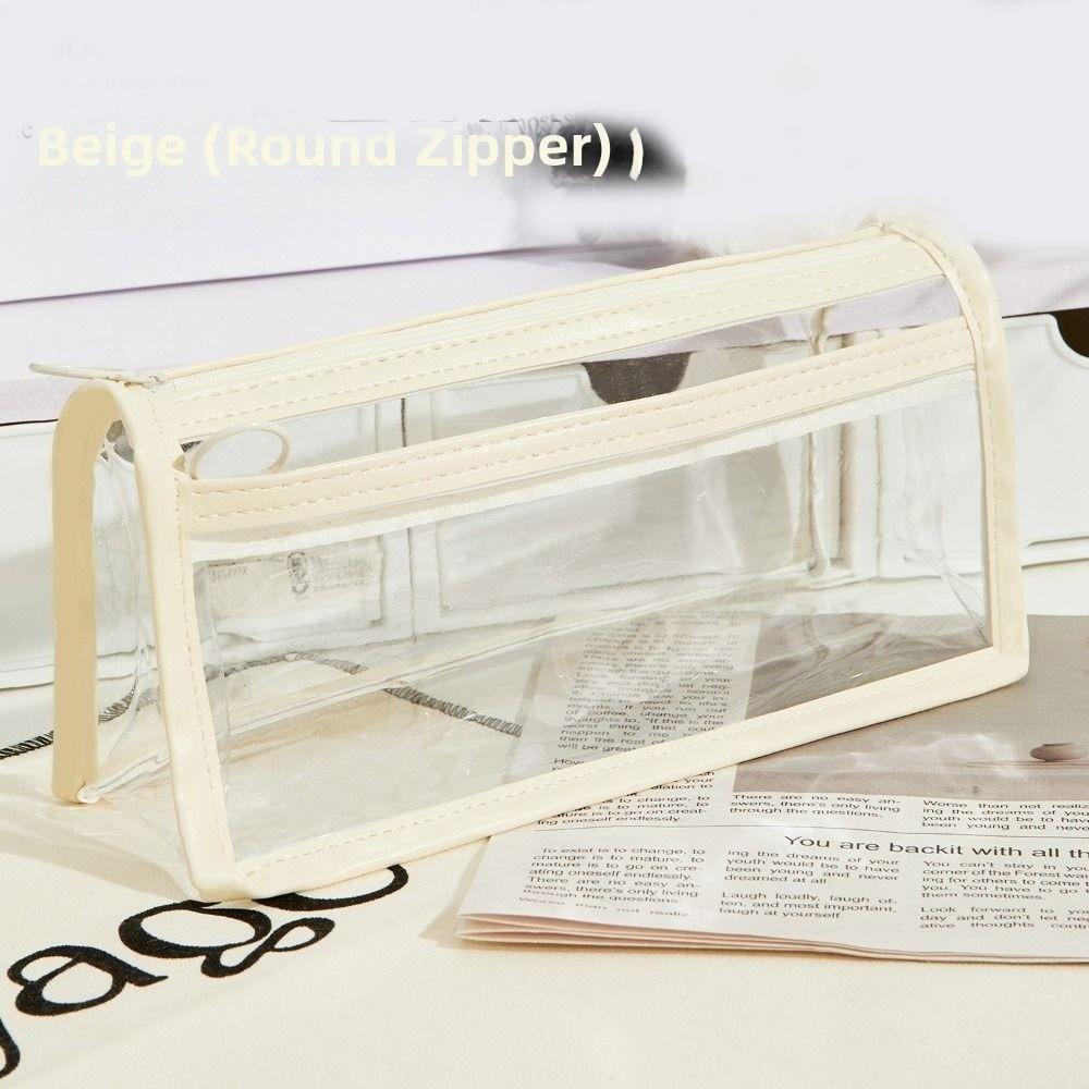 New Transparent Pencil Case Simple Large Capacity Pen Bag Kawaii Cosmetic Bag Office Supplies бежевий
New Transparent Pencil Case Simple Large Capacity Pen Bag Kawaii Cosmetic Bag Office Supplies бежевий