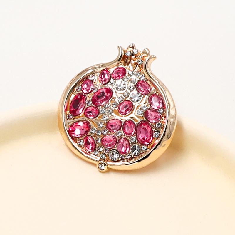 Diamond-encrusted Pomegranate Brooch Women’s High-end Metal Corsage Brooch Cheongsam Coat Suit and Dress Accessories Brooches
Diamond-encrusted Pomegranate Brooch Women’s High-end Metal Corsage Brooch Cheongsam Coat Suit and Dress Accessories Brooches