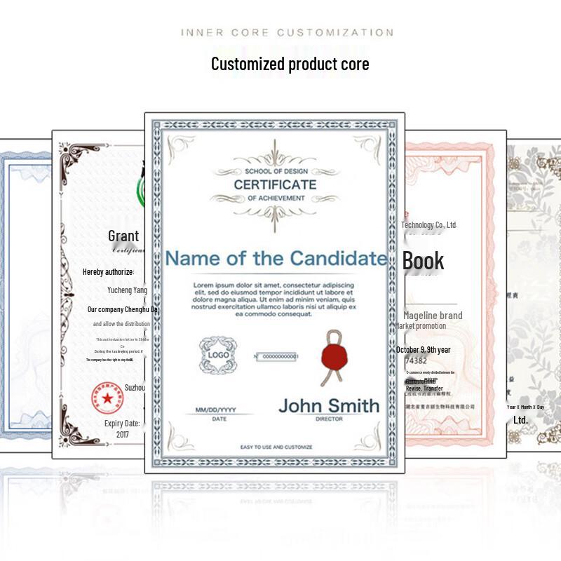 Customizable Certificate Inner Page One Size
Customizable Certificate Inner Page One Size