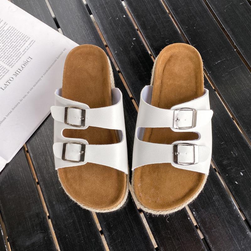 Slippers women s summer trend flip-flops men s cork beach Korean version pinched feet couple leather cool slippers 45 белый
Slippers women s summer trend flip-flops men s cork beach Korean version pinched feet couple leather cool slippers 45 белый