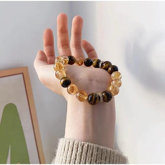 Designer s recommendation Natural Crystal Yellow Tiger Eye Stone Yellow Tower Crystal Bracelet for Women Honey Milk Cap Bracelet 【Design2】10mm
Designer s recommendation Natural Crystal Yellow Tiger Eye Stone Yellow Tower Crystal Bracelet for Women Honey Milk Cap Bracelet 【Design2】10mm