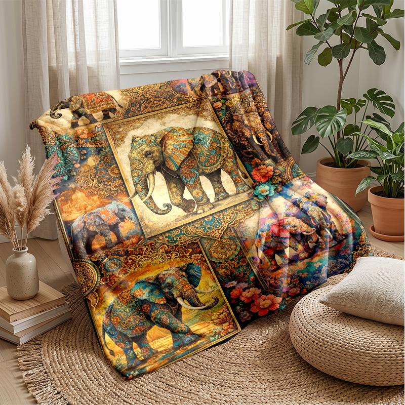 Decorated Elephant on Lotus blanket Personalized Name Flannel Blanket Soft Cozy Plush Throw for Sofa Bed Lightweight Home Decor 75x90cm
Decorated Elephant on Lotus blanket Personalized Name Flannel Blanket Soft Cozy Plush Throw for Sofa Bed Lightweight Home Decor 75x90cm