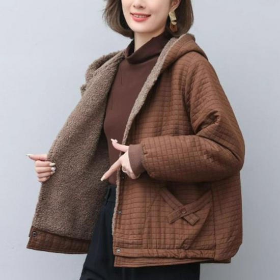 Women s 2024 Winter Fleece-Lined Hooded Cotton Jacket | Cozy & Loose-Fit Style for Middle-Aged Moms XL (suggested for 120-135 jin) кофейный
Women s 2024 Winter Fleece-Lined Hooded Cotton Jacket | Cozy & Loose-Fit Style for Middle-Aged Moms XL (suggested for 120-135 jin) кофейный