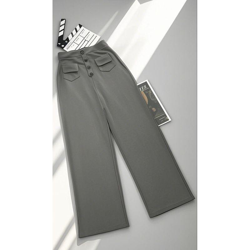 2025 Amazon European and American Fashion New Women s Casual Straight-Leg Pants with High Waist, Buttons, Elastic Band, and Multiple Pockets Dark gray 4XL
2025 Amazon European and American Fashion New Women s Casual Straight-Leg Pants with High Waist, Buttons, Elastic Band, and Multiple Pockets Dark gray 4XL