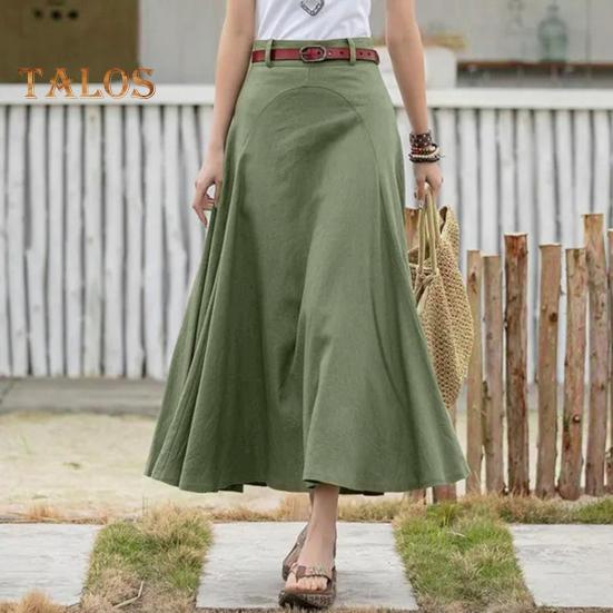 Women Maxi Skirt High Waist Irregular Large Hem Long Skirt Solid Color A-Line Loose Fit Skirt Streetwear
Women Maxi Skirt High Waist Irregular Large Hem Long Skirt Solid Color A-Line Loose Fit Skirt Streetwear